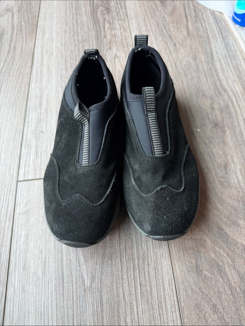 Ozark Trail Black Slip-On Kids Suede Sneakers